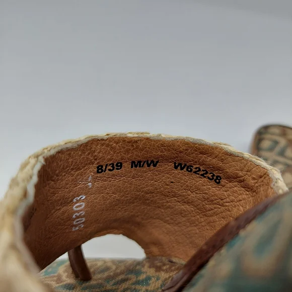 Born Tan and Brown Woven Wedges - Picture 7 of 13